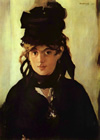 Portrait de Berthe Morisot par Manet